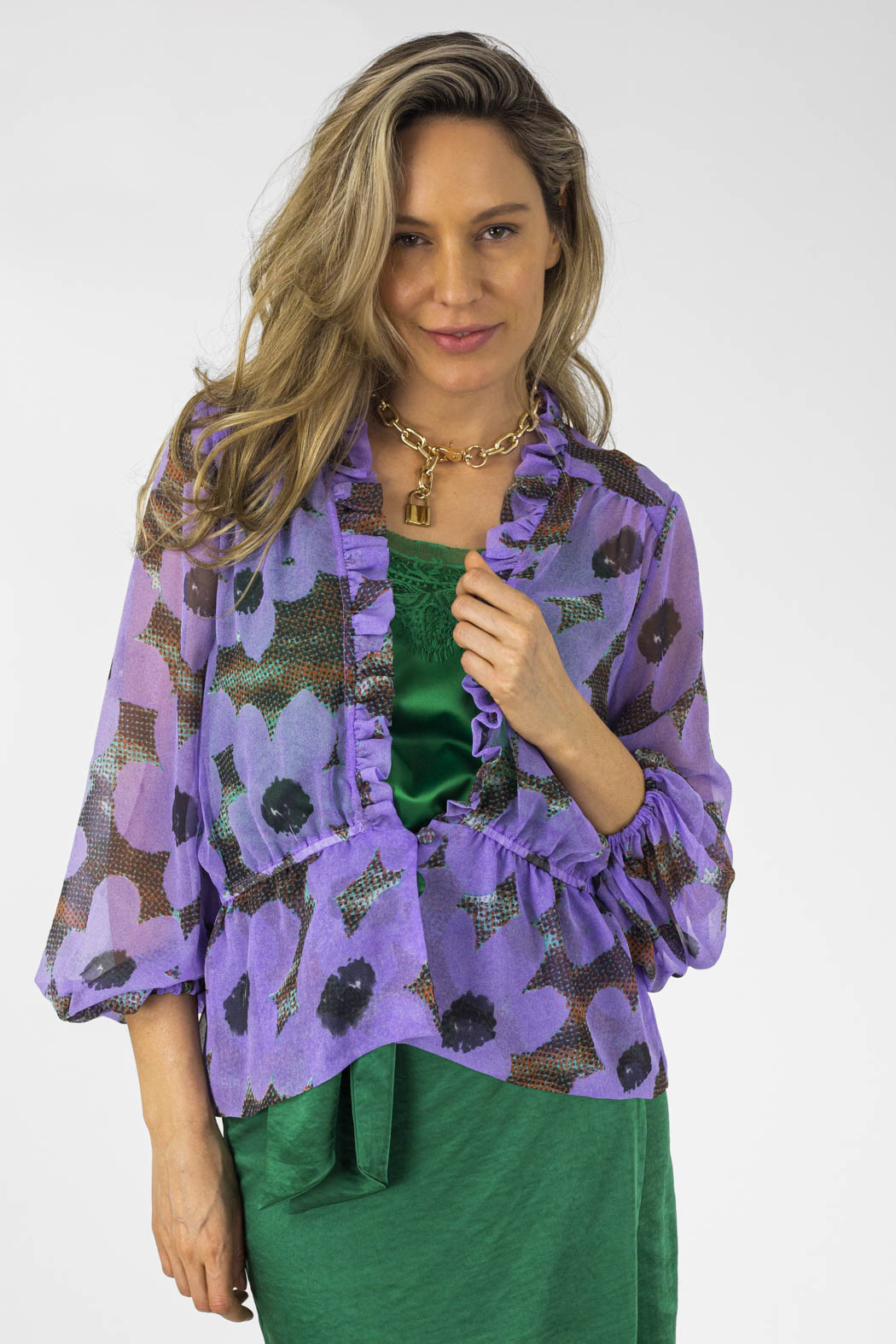 Lilac Print Bolero - Final Sale