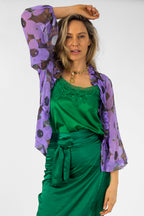 Lilac Print Bolero - Final Sale