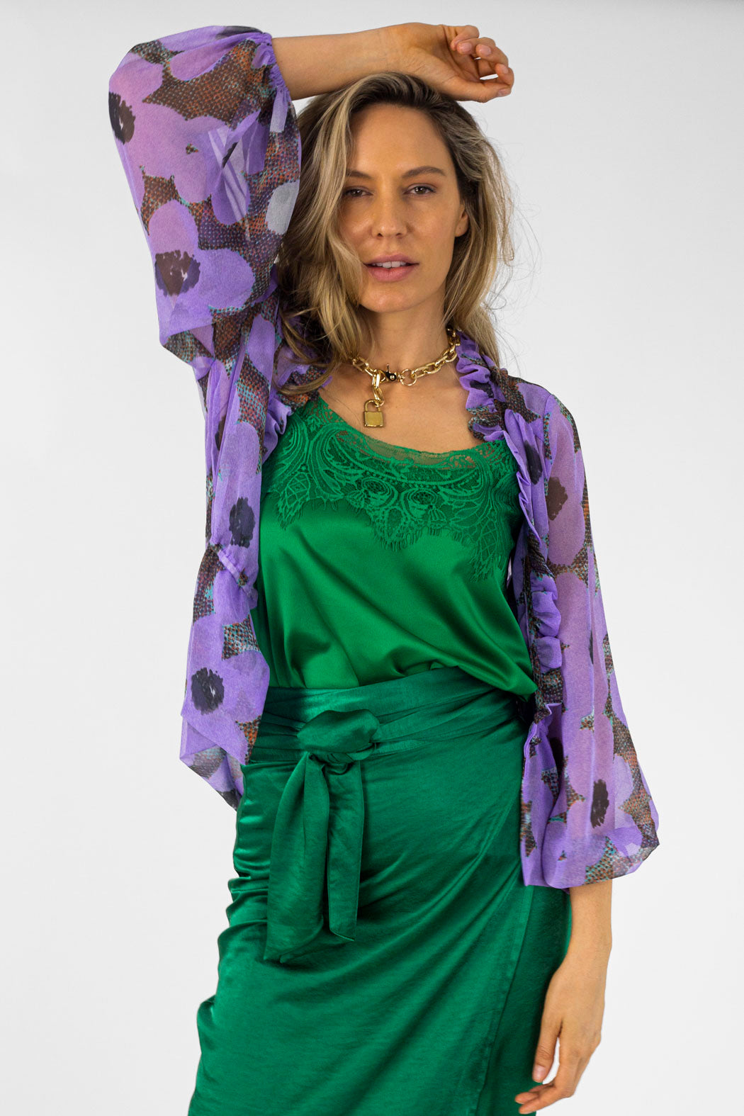 Lilac Print Bolero - Final Sale