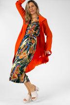 Green Bridle Silky Wrap Dress - Final Sale