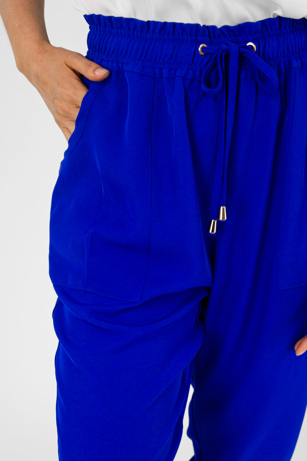 Cobalt Euro Slouch Pants - Final Sale