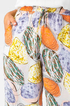 Orange Lilac Silky Crop Culottes - Final Sale