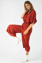 Rust Wildwest Jumpsuit - Final Sale