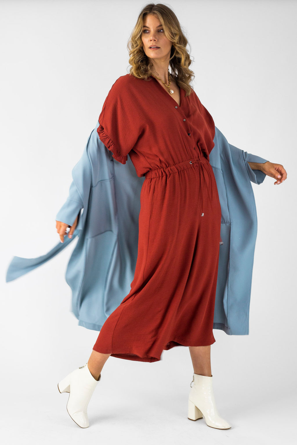 Rust Wildwest Jumpsuit - Final Sale