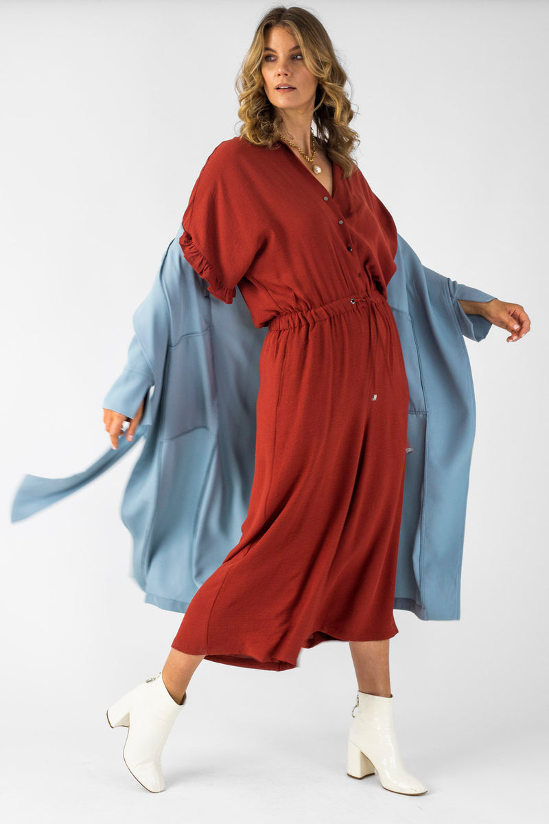 Rust Wildwest Jumpsuit - Final Sale