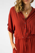 Rust Wildwest Jumpsuit - Final Sale