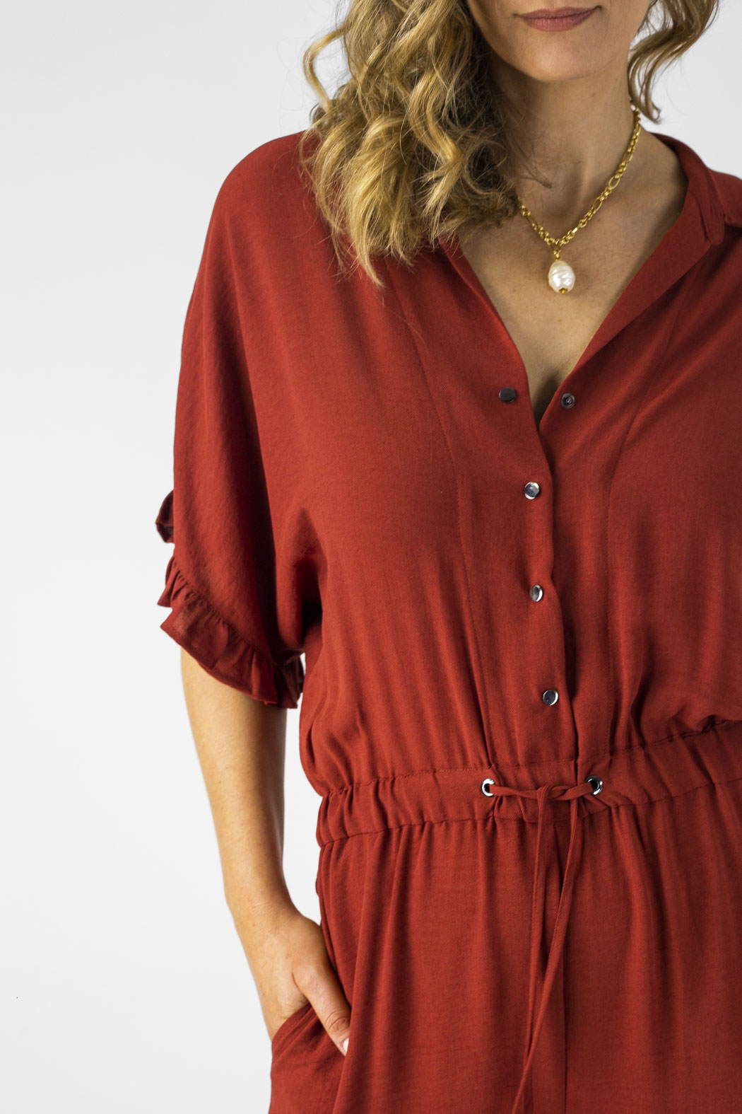 Rust Wildwest Jumpsuit - Final Sale