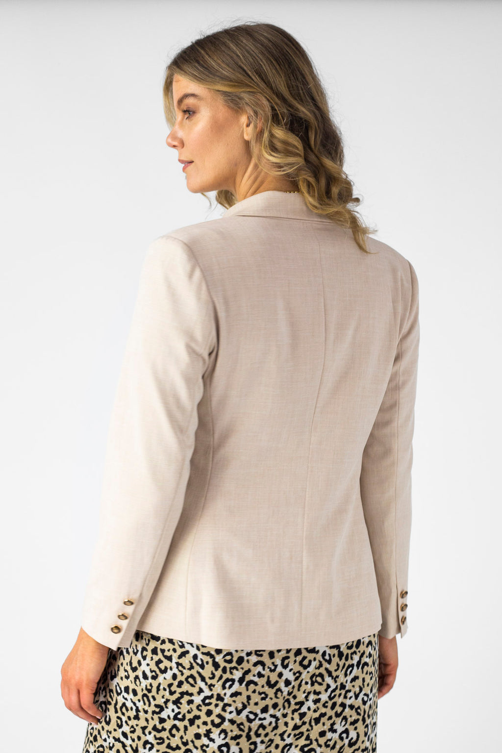 Beige Shimmer Sisca Blazer- Sale