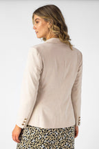 Beige Shimmer Sisca Blazer- Sale