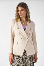 Beige Shimmer Sisca Blazer- Sale