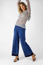 Lilac Mesh Ruffle Top - Final Sale