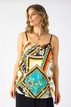 Orange Scarf Silky Lily Cami - Final Sale