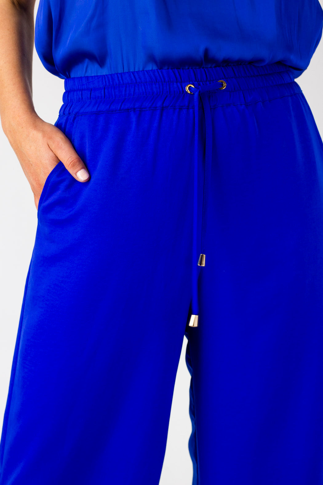 Cobalt Silky Crop Culotte - Sale