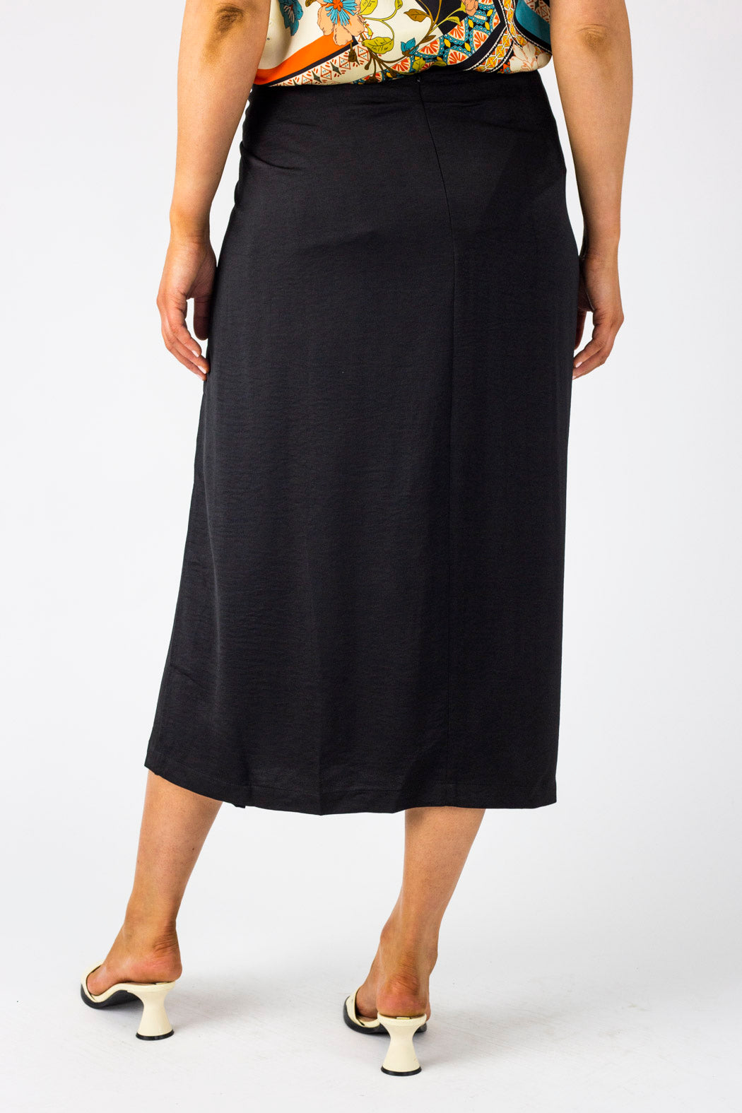 Black Knot Front Skirt - Final Sale