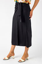 Black Knot Front Skirt - Final Sale