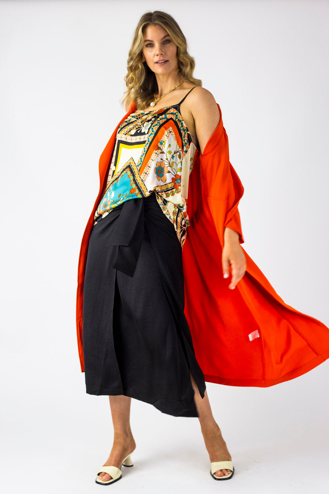 Black Knot Front Skirt - Final Sale