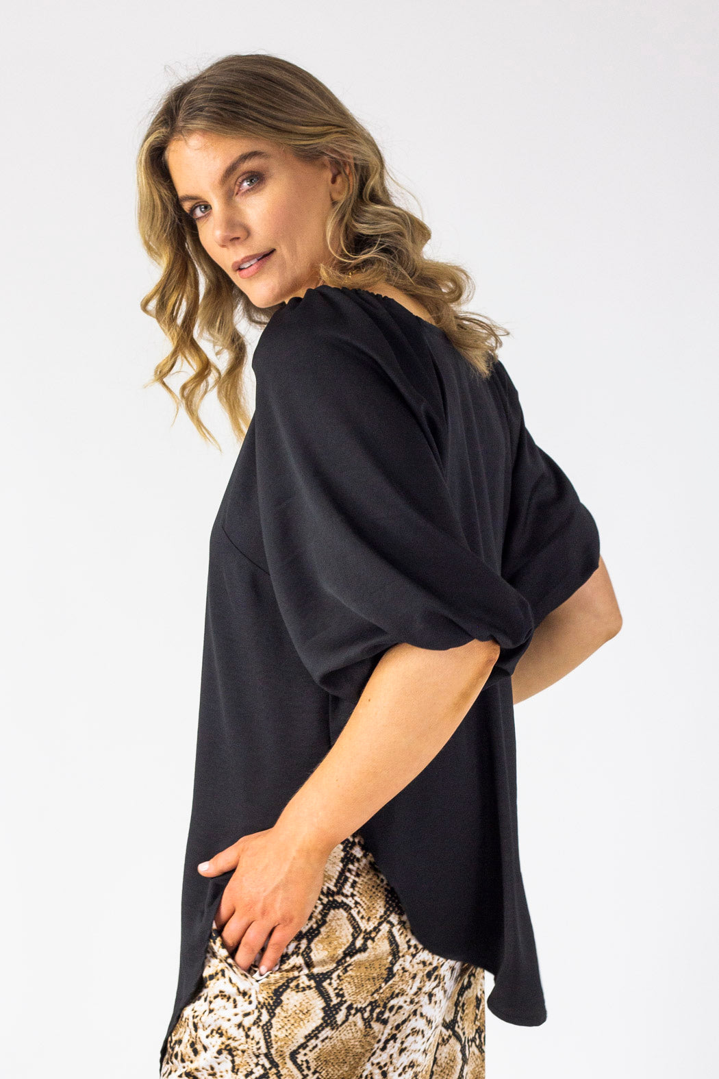 Black Bustier Zhoush Shirt - Sale