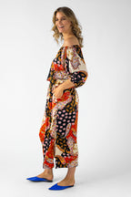 Orange Off Shoulder Dress - SALE