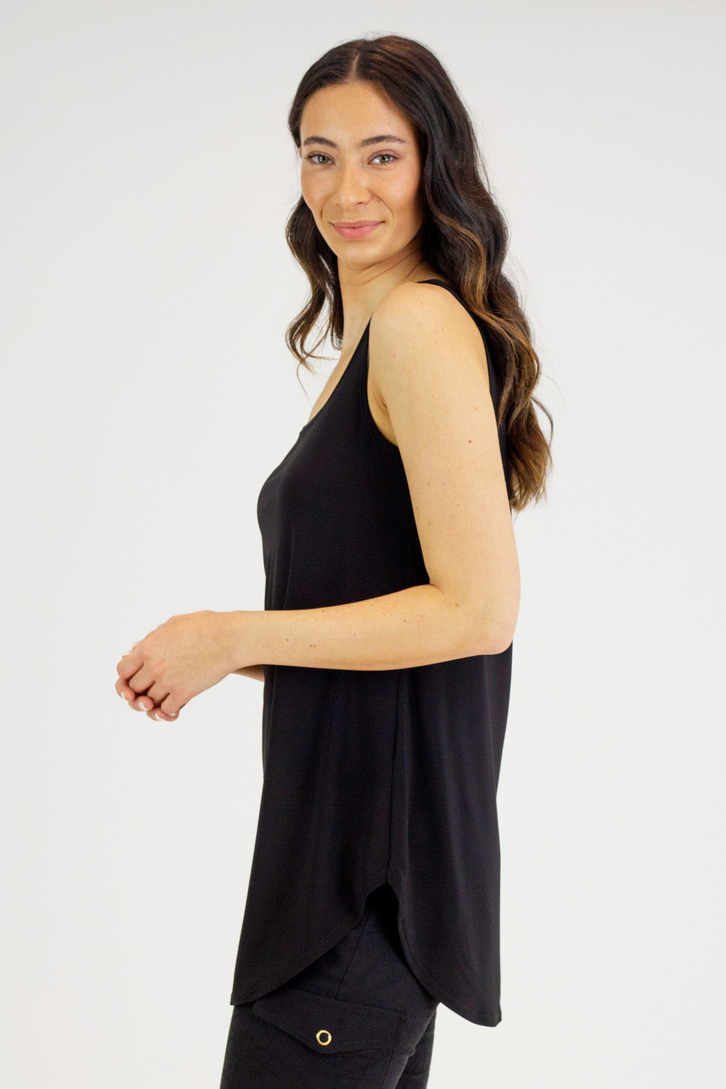 Black 70cm Layering Cami X 2 Pack