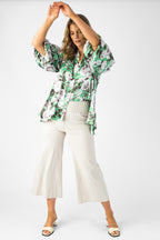 Mint Silky Tunic Shirt - Final Sale