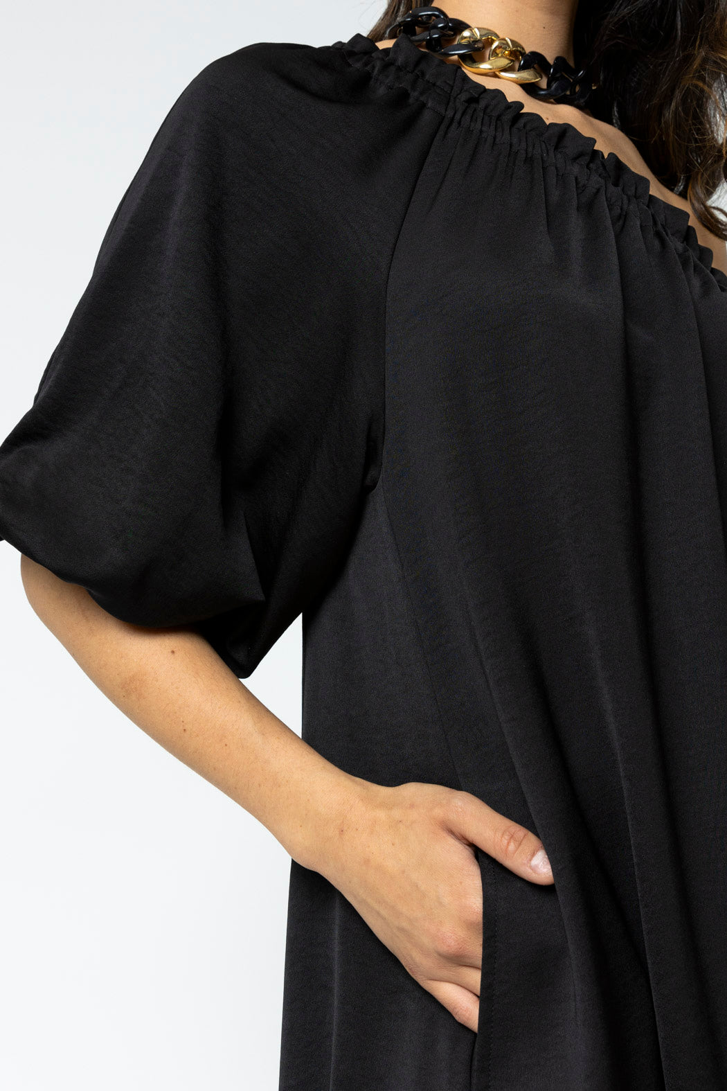 Black One Shoulder Dress - Final Sale