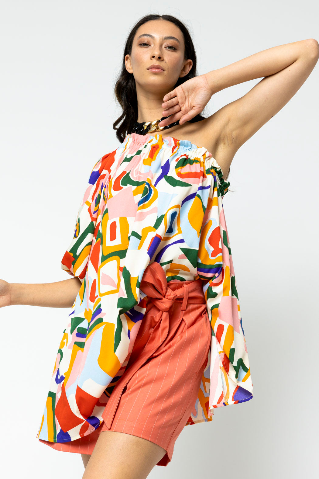 Multi One Shoulder Top - Final Sale