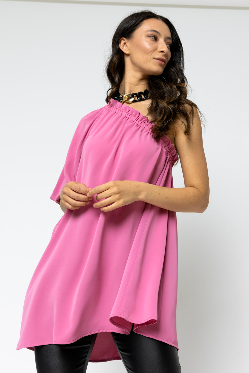 Rose One Shoulder Top - Final Sale