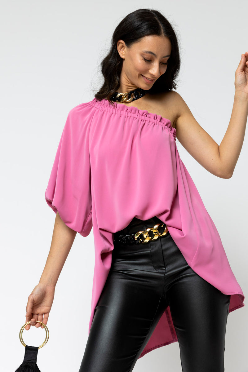 Rose One Shoulder Top - Final Sale
