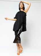 Black One Shoulder Top - Sale