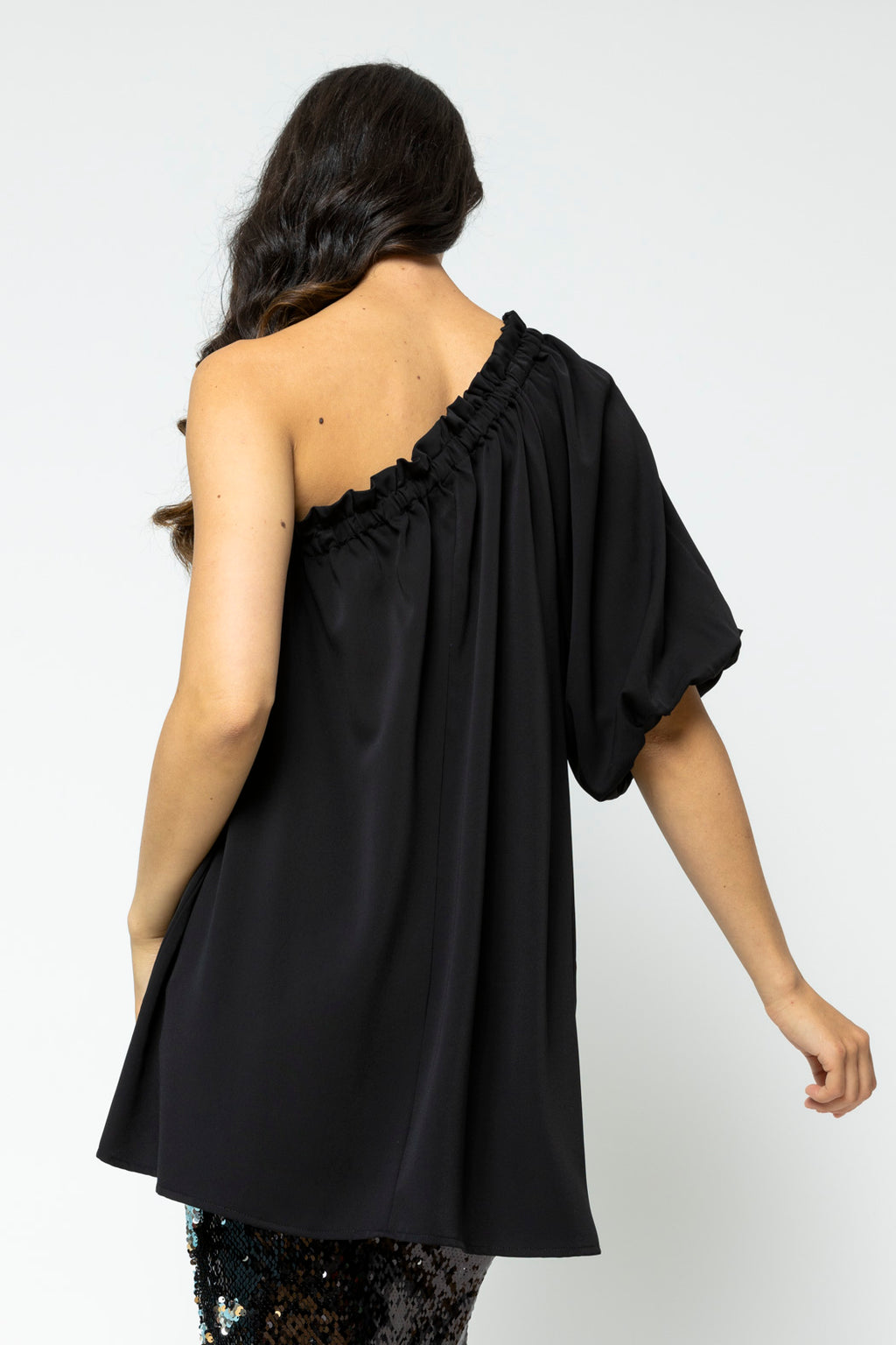 Black One Shoulder Top - Sale