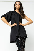 Black One Shoulder Top - Sale
