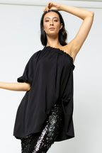 Black One Shoulder Top - Sale