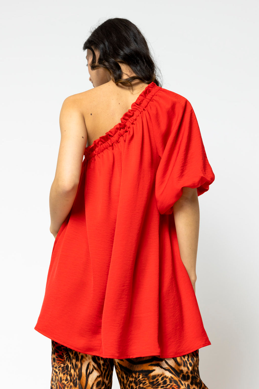 Red One Shoulder Top - Sale