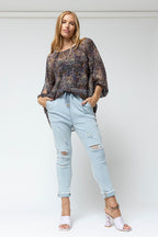 Pale Denim Drawstring Jeans - FINAL SALE