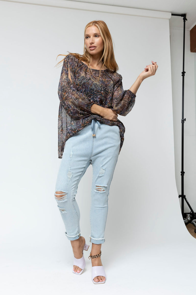 Paisley Boho Blouse