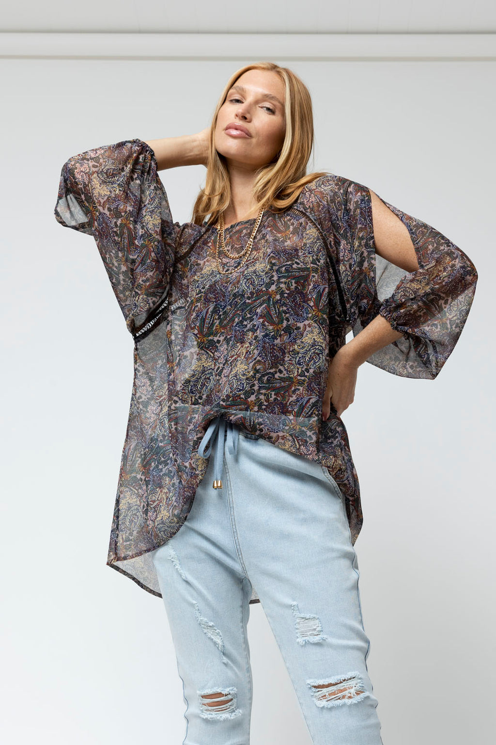 Paisley Boho Blouse