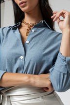 Washed Navy Pristine Shirt - Final Sale