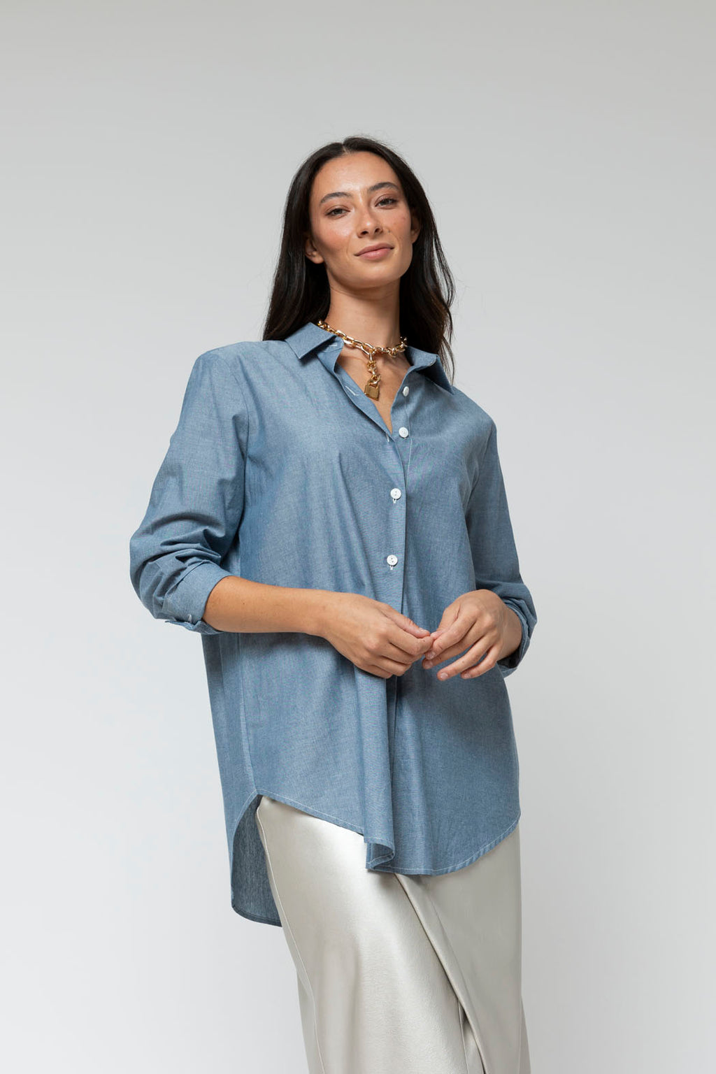 Washed Navy Pristine Shirt - Final Sale