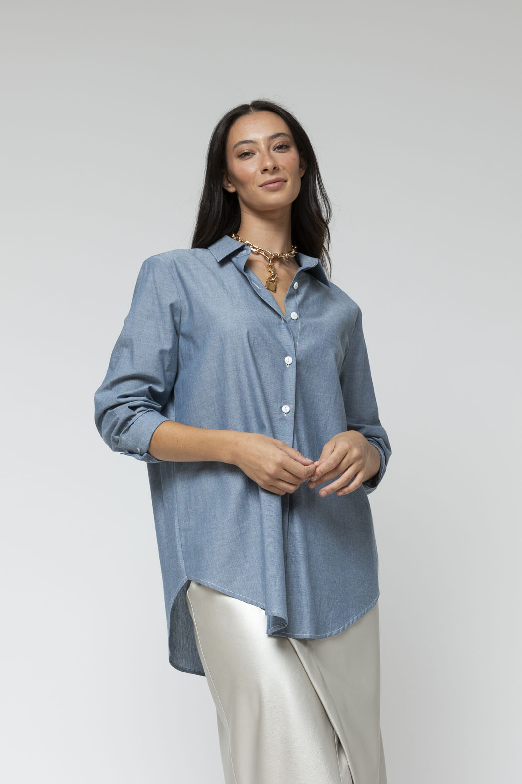 Washed Navy Pristine Shirt - Final Sale