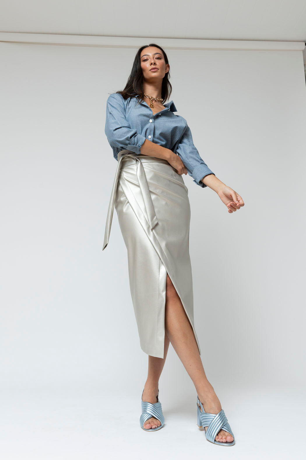 Washed Navy Pristine Shirt - Final Sale