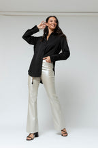Black Silky Charlie Shirt - Sale