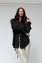 Black Silky Charlie Shirt - Sale