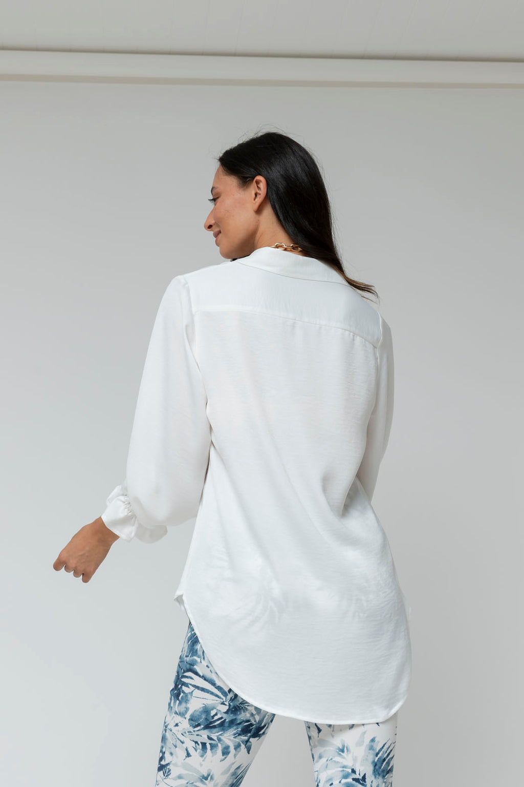 Off White Milano Silky Shirt