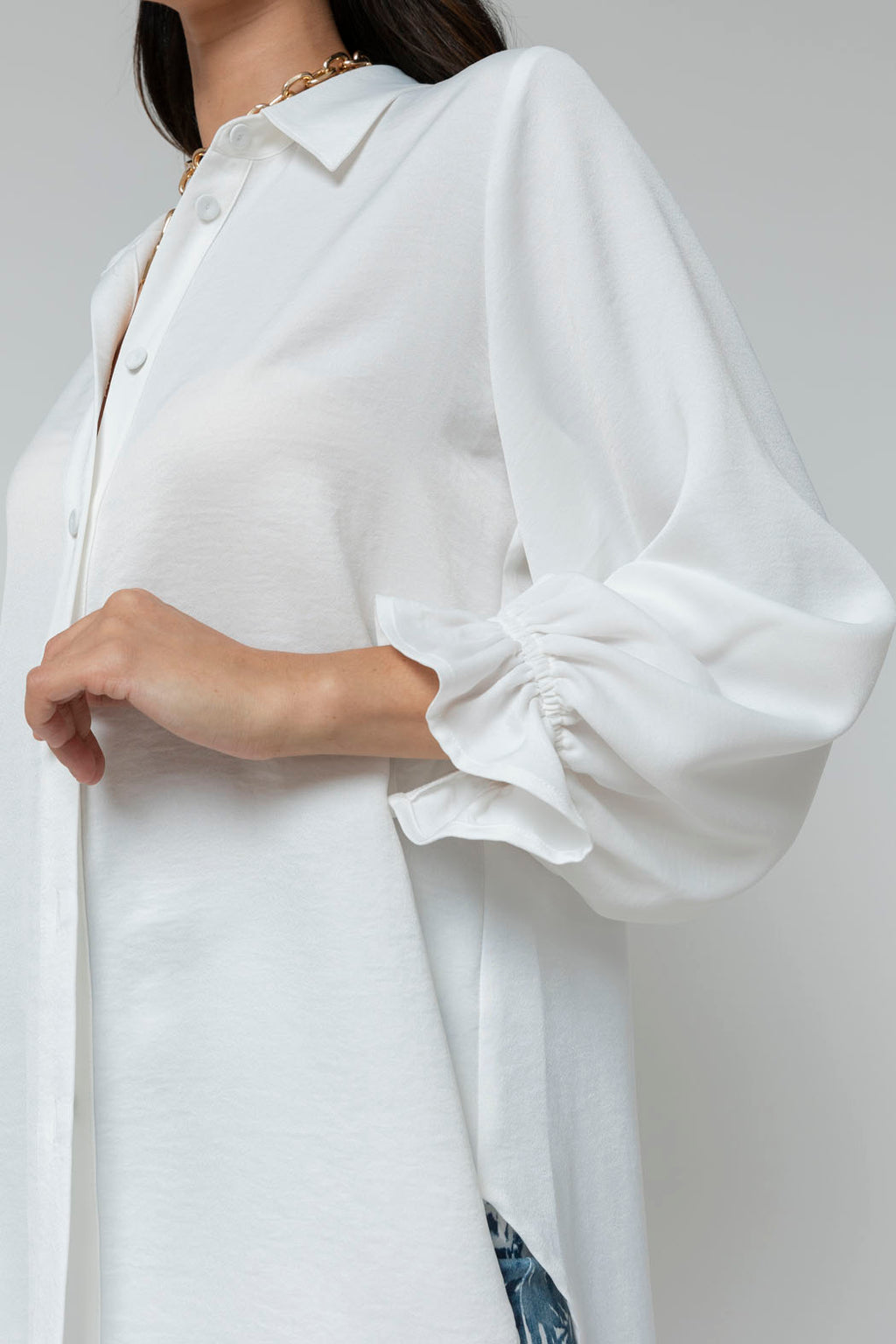 Off White Milano Silky Shirt