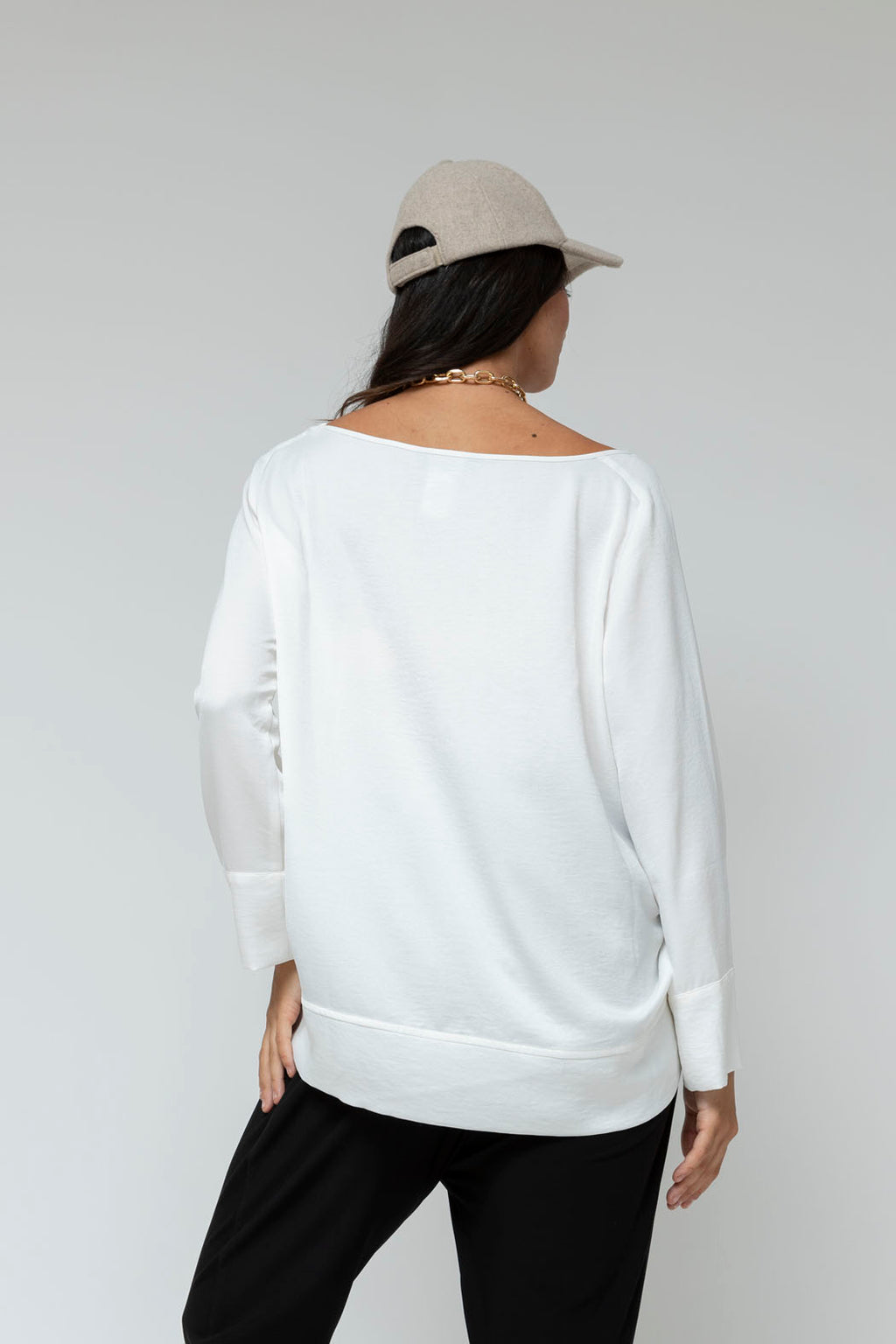 White Venice V Silky Top - Fina Sale