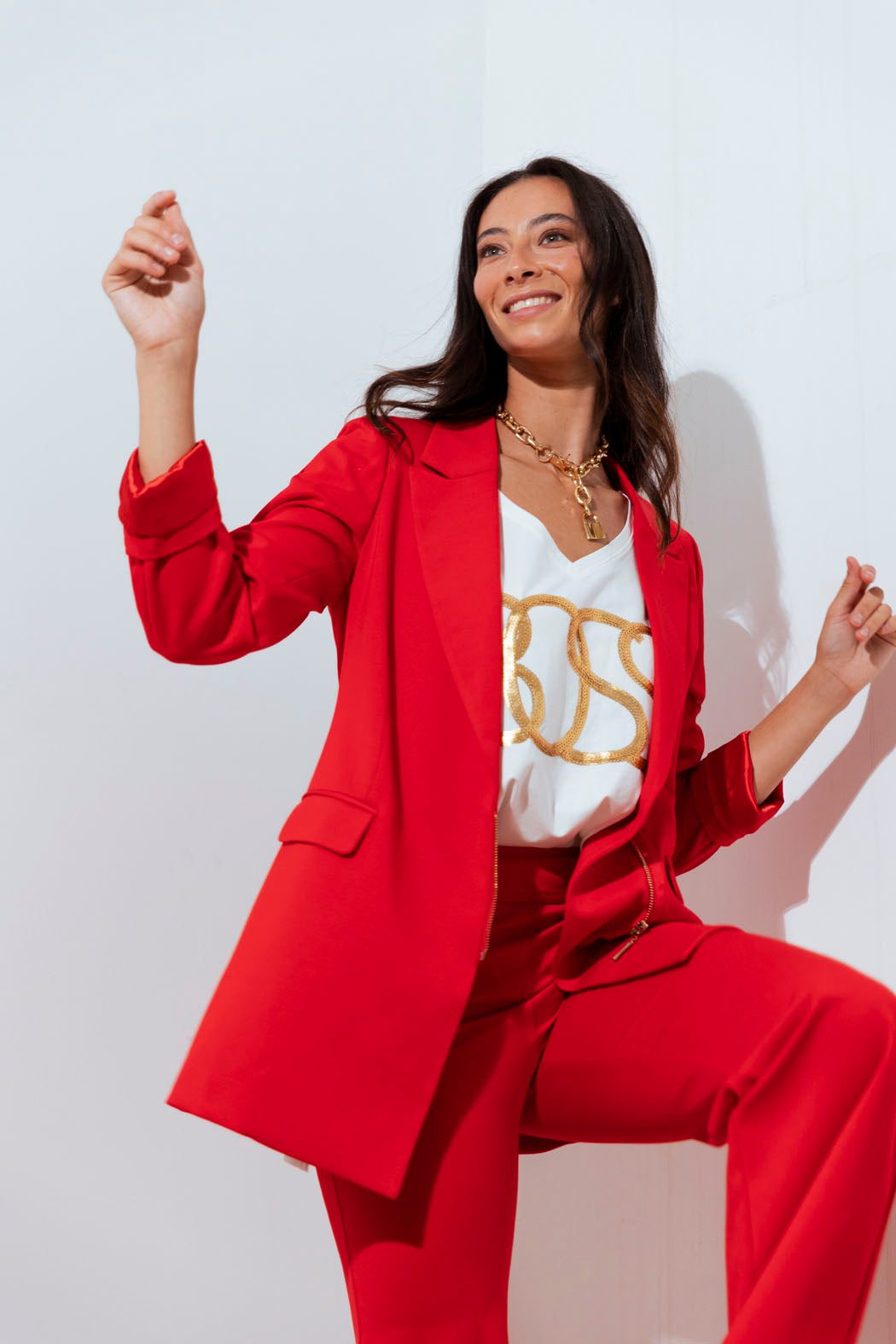 Red Ponte Zippy Blazer - Sale