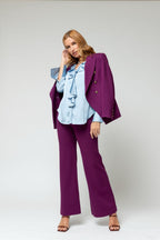 Blue Cascade Frill Shirt - Sale