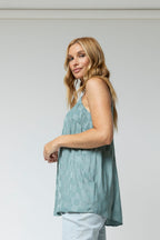 Sage Lilly Silky Cami - Final Sale