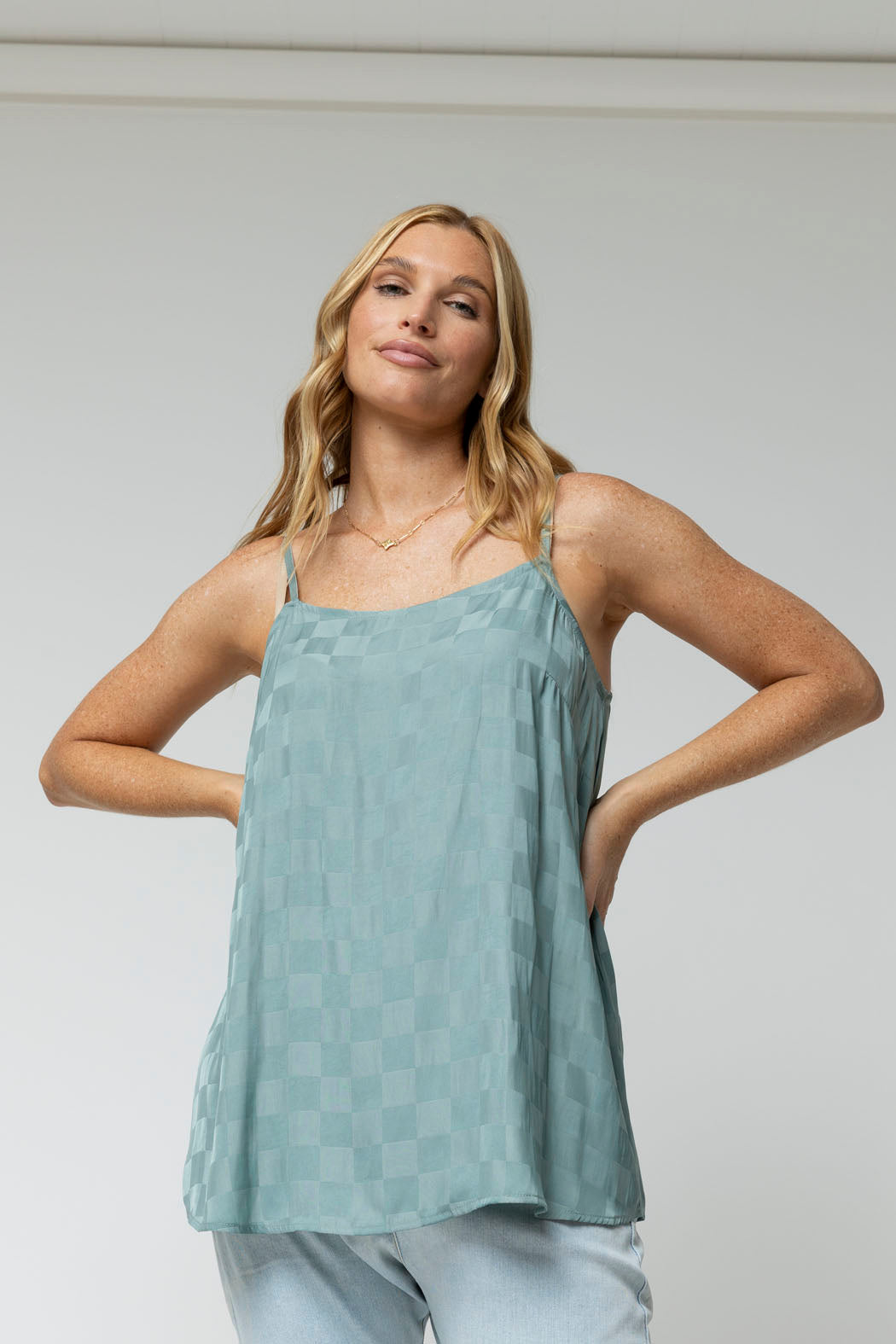 Sage Lilly Silky Cami - Final Sale