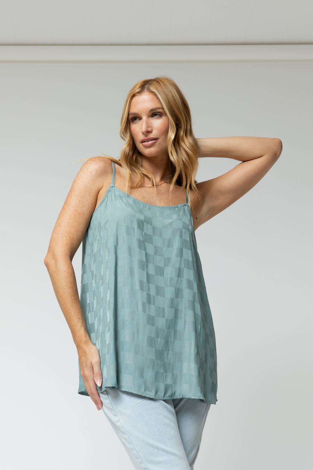 Sage Lilly Silky Cami - Final Sale